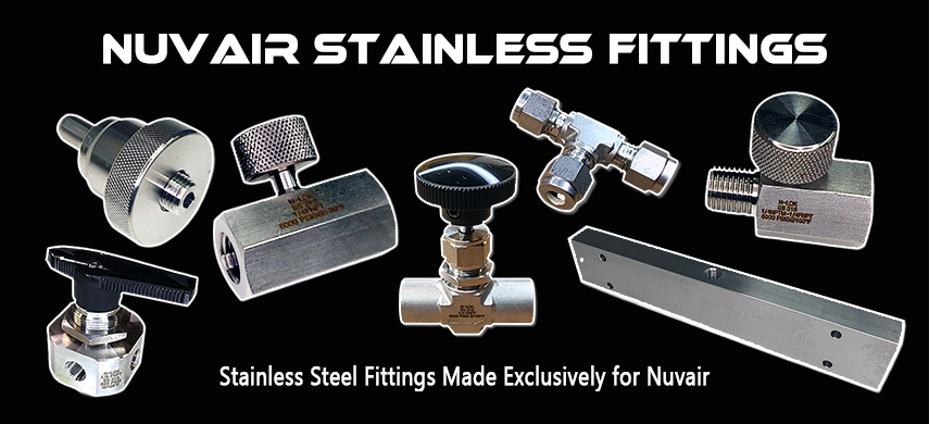 Stainless Steel Fittings Made Exclusively for Nuvair.com