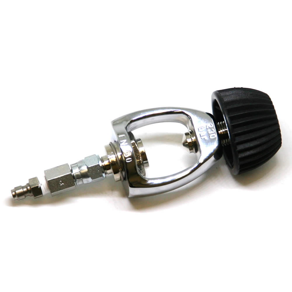 Paintball to Scuba Adapter w/ Male Quick Disconnect