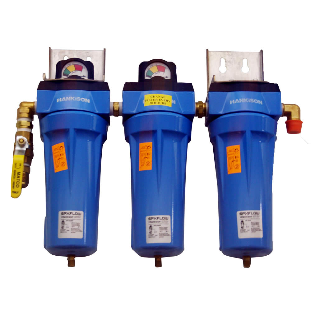 Three Stage SPX Hankison HF 24 Series Filter Package | Nuvair
