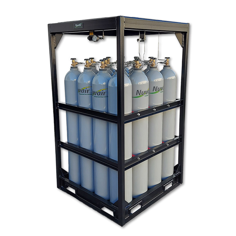 16-Tank Air/Nitrogen Storage Rack